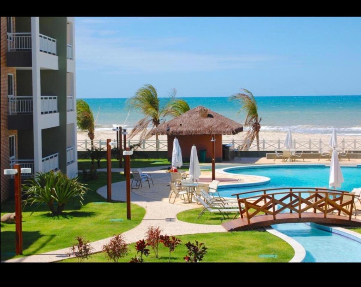 Apartamento Vista Total Do Mar Uma Cobertura A 400M Do Beach Park No Porto Das Dunas Aquiraz Condominio Terramaris Piscina Ampla Parque Infantil Sauna Estacionamento Privado Extérieur photo