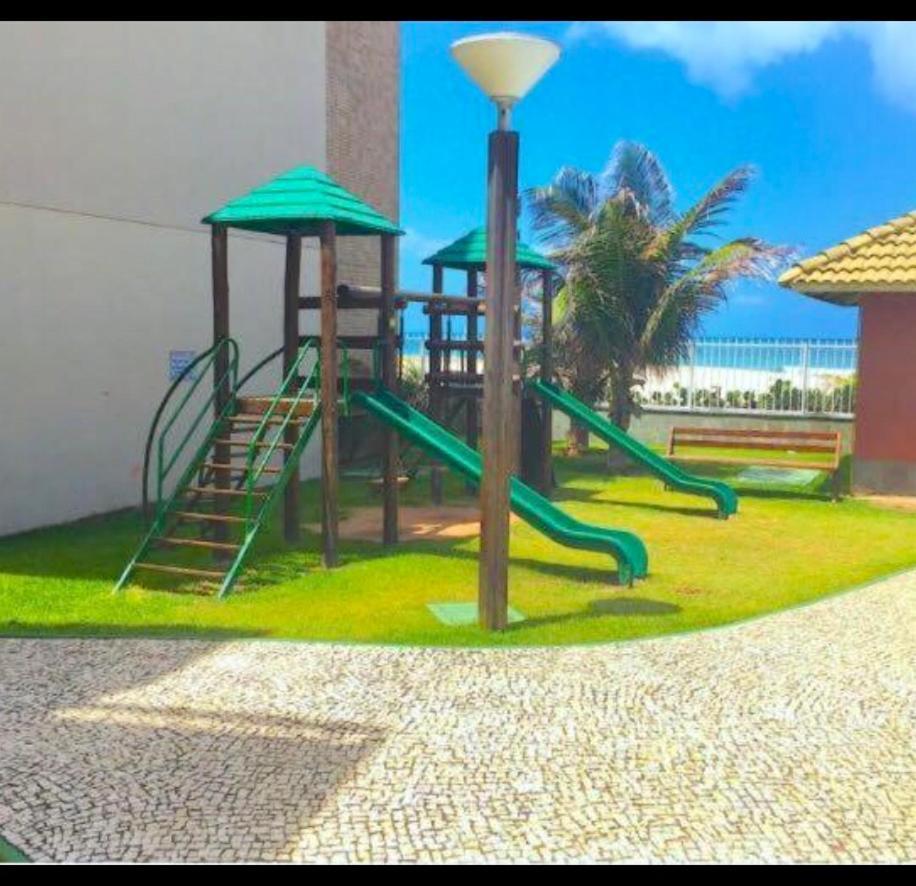 Apartamento Vista Total Do Mar Uma Cobertura A 400M Do Beach Park No Porto Das Dunas Aquiraz Condominio Terramaris Piscina Ampla Parque Infantil Sauna Estacionamento Privado Extérieur photo