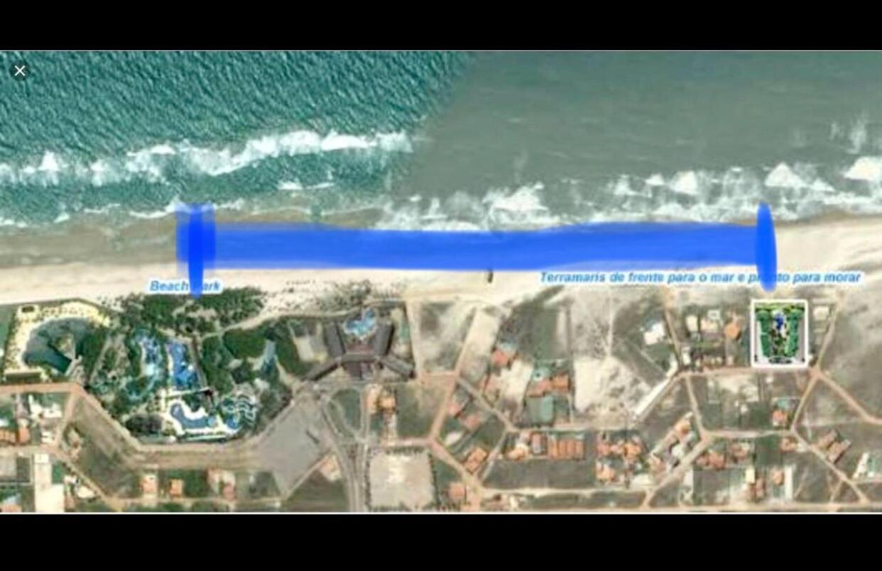 Apartamento Vista Total Do Mar Uma Cobertura A 400M Do Beach Park No Porto Das Dunas Aquiraz Condominio Terramaris Piscina Ampla Parque Infantil Sauna Estacionamento Privado Extérieur photo