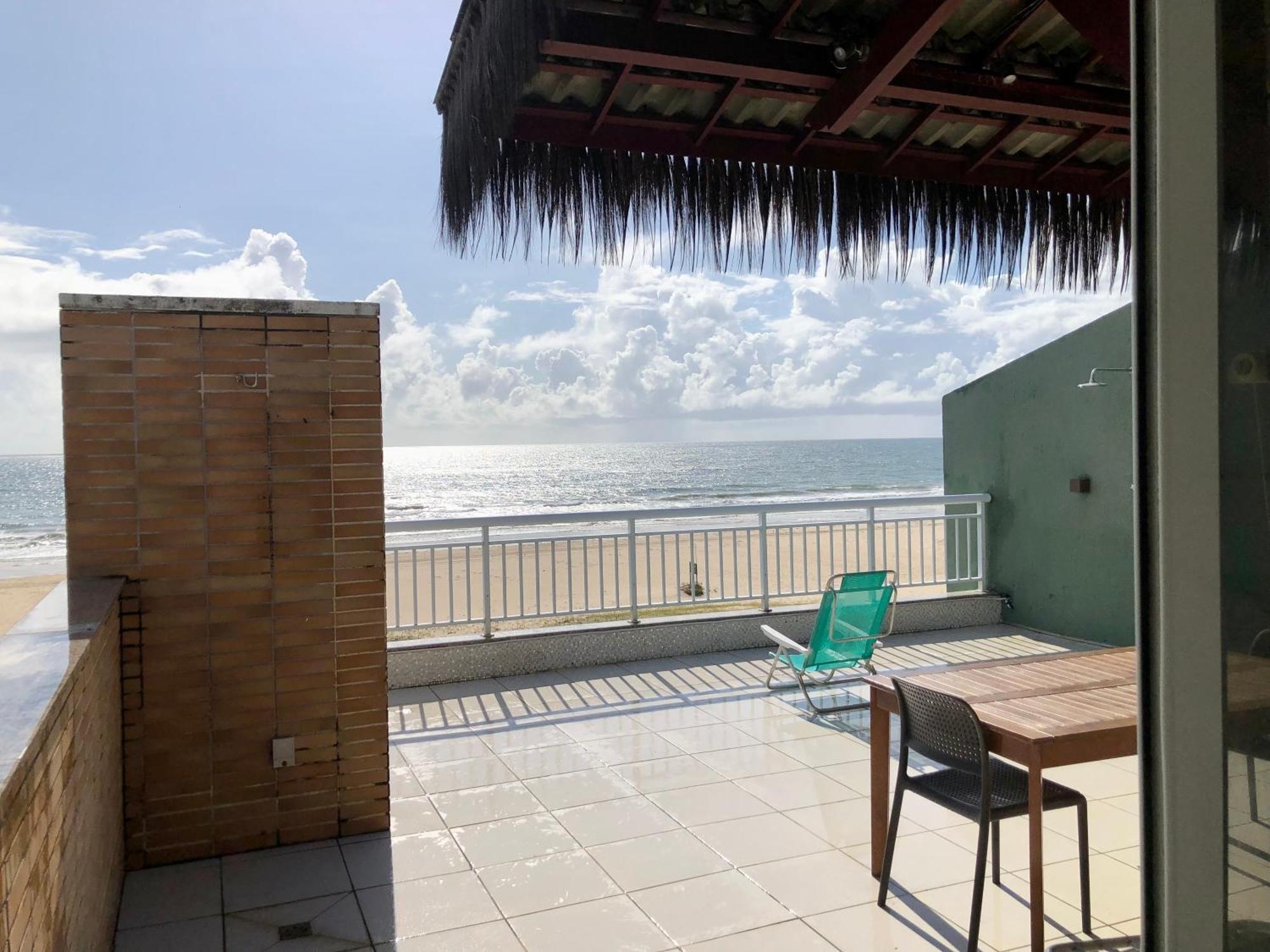 Apartamento Vista Total Do Mar Uma Cobertura A 400M Do Beach Park No Porto Das Dunas Aquiraz Condominio Terramaris Piscina Ampla Parque Infantil Sauna Estacionamento Privado Extérieur photo